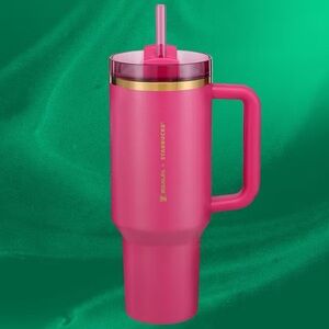 Starbucks x Stanley Berry Pink Glitter Tumbler